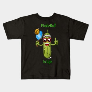 Pickleball Passion: Serving Up Life's Thrills With Your Pickle Ball Is Life Tee! Kids T-Shirt